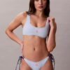 Graphic Monogram Swim Side Tie Bikini Bottom