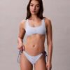 Graphic Monogram Swim Side Tie Bikini Bottom
