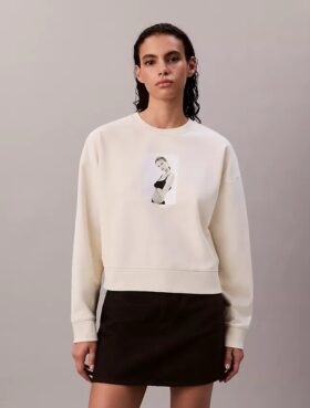 Kate Moss Terry Graphic Relaxed Sweatshirt Kate Moss Terry Graphic Relaxed Sweatshirt