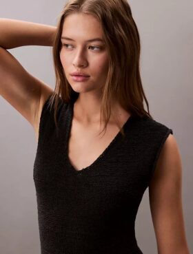Knit Sleeveless Midi Dress
