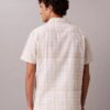 Linen Blend Plaid Relaxed Button-Down Shirt Linen Blend Plaid Relaxed Button-Down Shirt