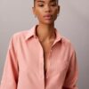 Linen Blend Relaxed Button-Down Shirt Linen Blend Relaxed Button-Down Shirt
