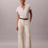 Linen Blend Short Sleeve Classic Shirt