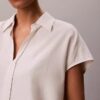 Linen Blend Short Sleeve Classic Shirt