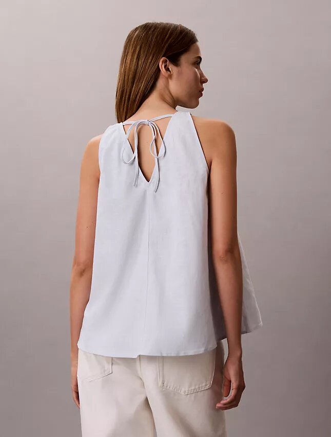 Linen Blend Sleeveless Top Linen Blend Sleeveless Top