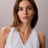 Linen Blend Sleeveless Top Linen Blend Sleeveless Top