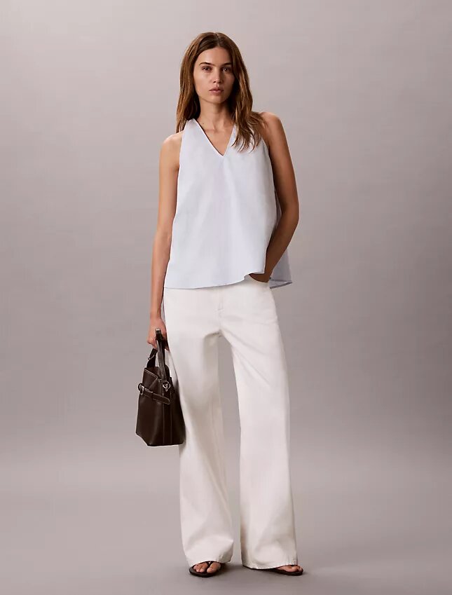Linen Blend Sleeveless Top Linen Blend Sleeveless Top