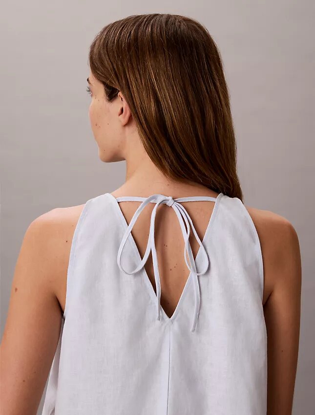Linen Blend Sleeveless Top Linen Blend Sleeveless Top