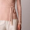 Linen Blend Wrap Sweater Linen Blend Wrap Sweater