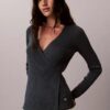 Linen Blend Wrap Sweater Linen Blend Wrap Sweater