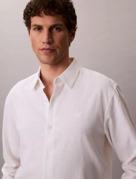 Linen Cotton Classic Button-Down Shirt