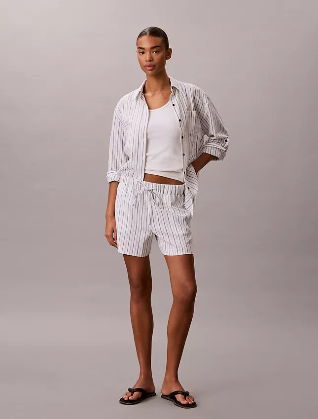 Linen Cotton Pull-On Shorts Linen Cotton Pull-On Shorts