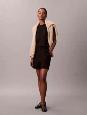 Linen Cotton Pull-On Shorts