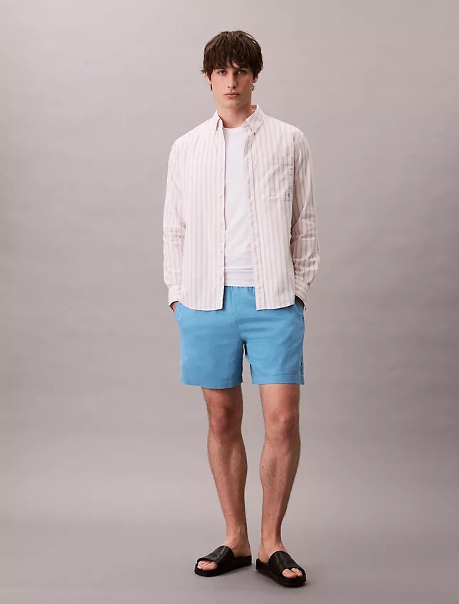 Linen Cotton Pull-On Shorts Linen Cotton Pull-On Shorts