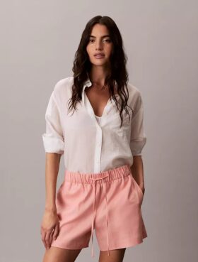 Linen Cotton Pull-On Shorts