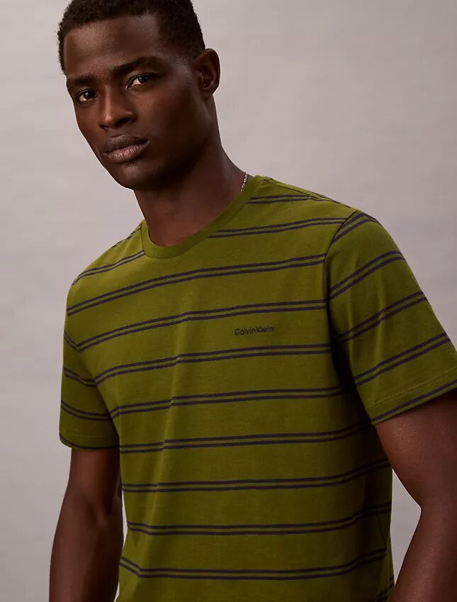 Liquid Touch Stripe Crewneck T-Shirt Liquid Touch Stripe Crewneck T-Shirt