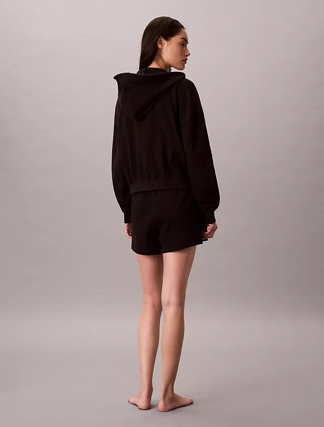 Logo Cotton Jersey Full Zip Hoodie Logo Cotton Jersey Full Zip Hoodie