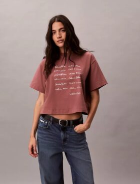 Logo Font Graphic Boxy T-Shirt