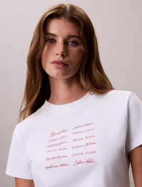 Logo Font Graphic Slim T-Shirt