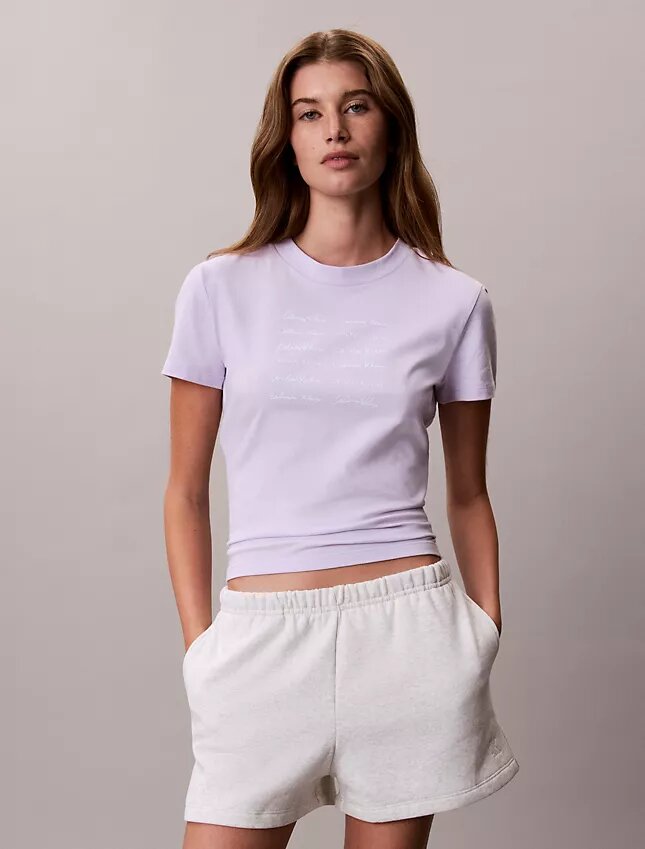 Logo Font Graphic Slim T-Shirt Logo Font Graphic Slim T-Shirt