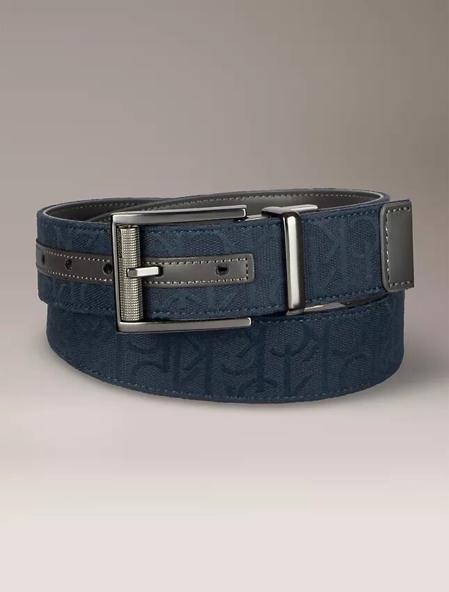 Logo Jacquard Reversible Belt Logo Jacquard Reversible Belt