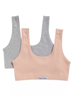 Logo Rib 2-Pack Bralette