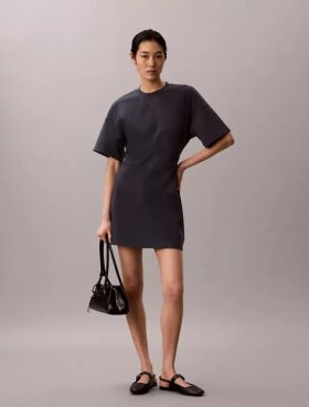 Logo Rib Interlock T-Shirt Dress