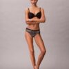 Microfiber Stretch with Lace Thong