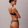 Microfiber Stretch with Lace Thong