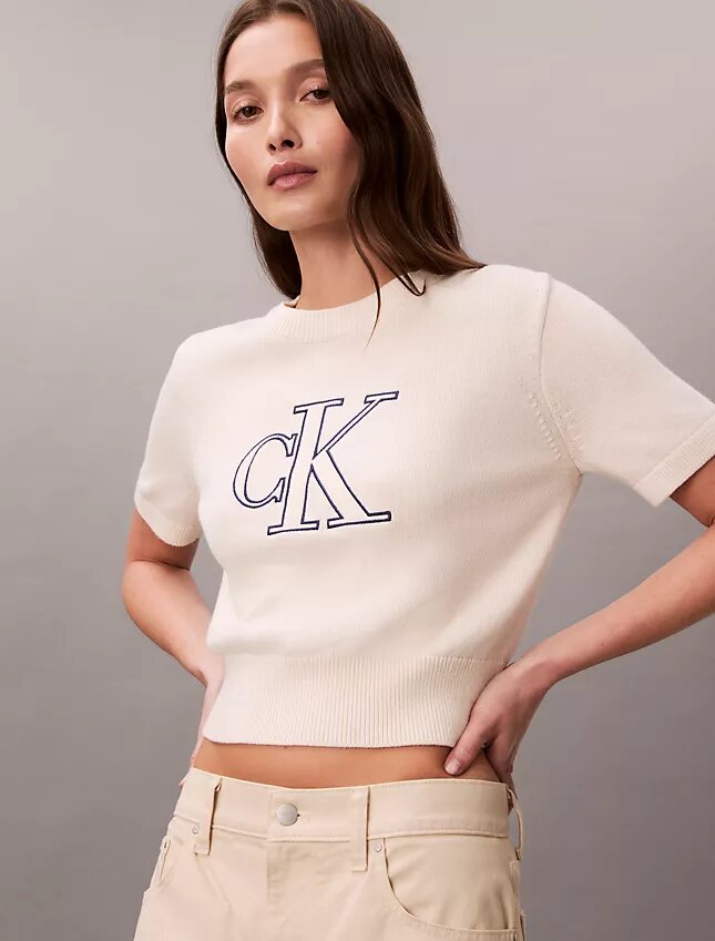 Monogram Cropped Sweater Monogram Cropped Sweater