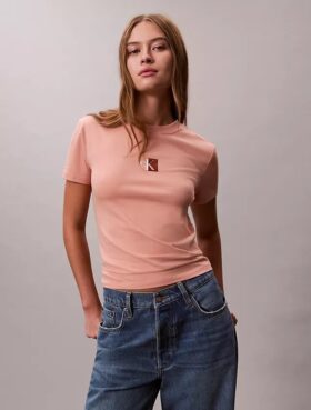 Monogram Logo Block Crewneck T-Shirt
