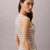 Monologo Rib Stripe Midi Dress