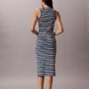 Monologo Rib Stripe Midi Dress