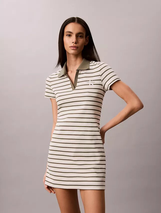 Monologo Rib Stripe Mini Dress Monologo Rib Stripe Mini Dress