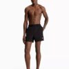 Nylon Drawstring Waist Swim Shorts