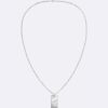 Organic Rectangle Shape Pendant Necklace