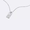 Organic Rectangle Shape Pendant Necklace