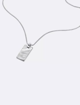 Organic Rectangle Shape Pendant Necklace Organic Rectangle Shape Pendant Necklace