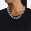 Organic Shape Link Chain Necklace