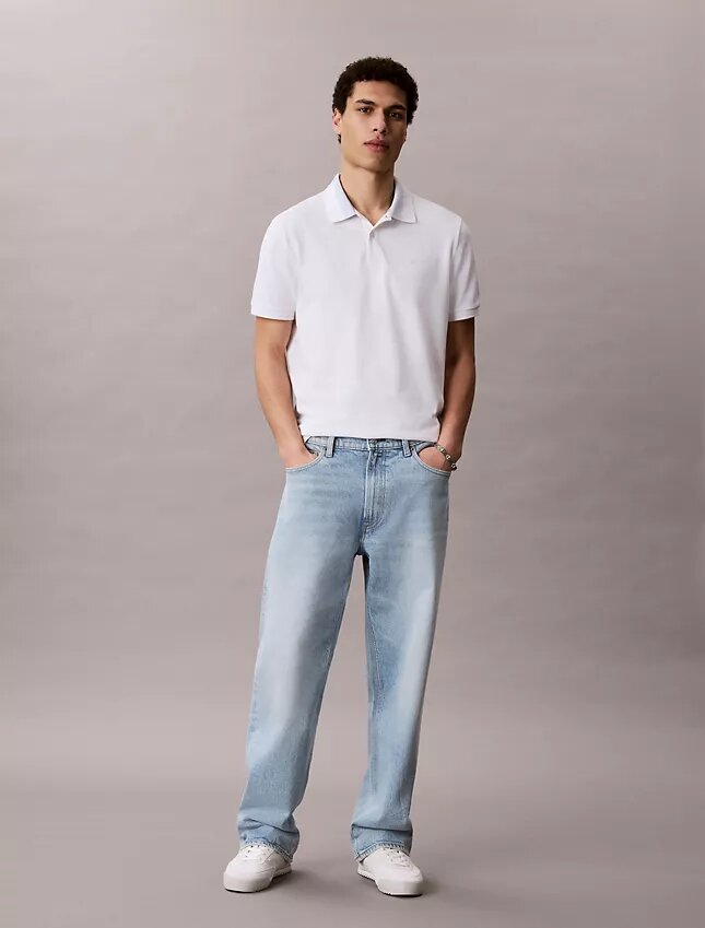 Pique Colorblock Collar Polo Shirt Pique Colorblock Collar Polo Shirt
