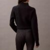Ponte Herringbone Print Skinny Fit Pants