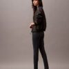 Ponte Herringbone Print Skinny Fit Pants