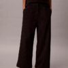 Ponte Stripe Wide Leg Pants