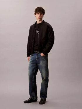 Premium Terry Monogram Logo Relaxed Sweatshirt