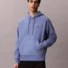 Premium Terry Relaxed Monogram Fleece Hoodie Premium Terry Relaxed Monogram Fleece Hoodie