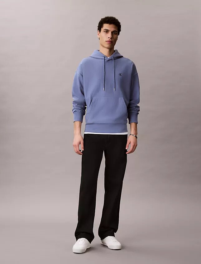 Premium Terry Relaxed Monogram Fleece Hoodie Premium Terry Relaxed Monogram Fleece Hoodie