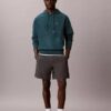 Premium Terry Relaxed Monogram Fleece Hoodie Premium Terry Relaxed Monogram Fleece Hoodie