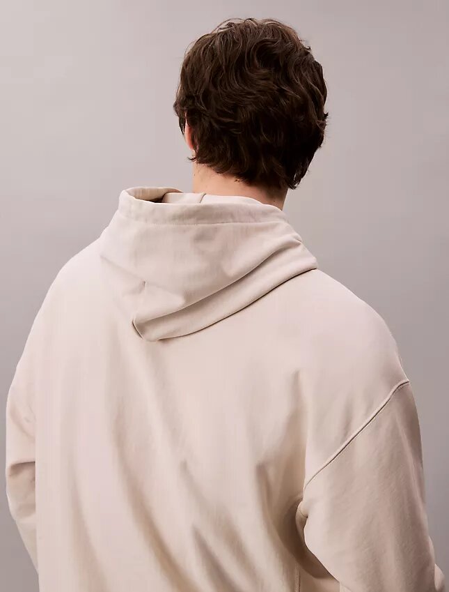 Premium Terry Relaxed Monogram Fleece Hoodie Premium Terry Relaxed Monogram Fleece Hoodie