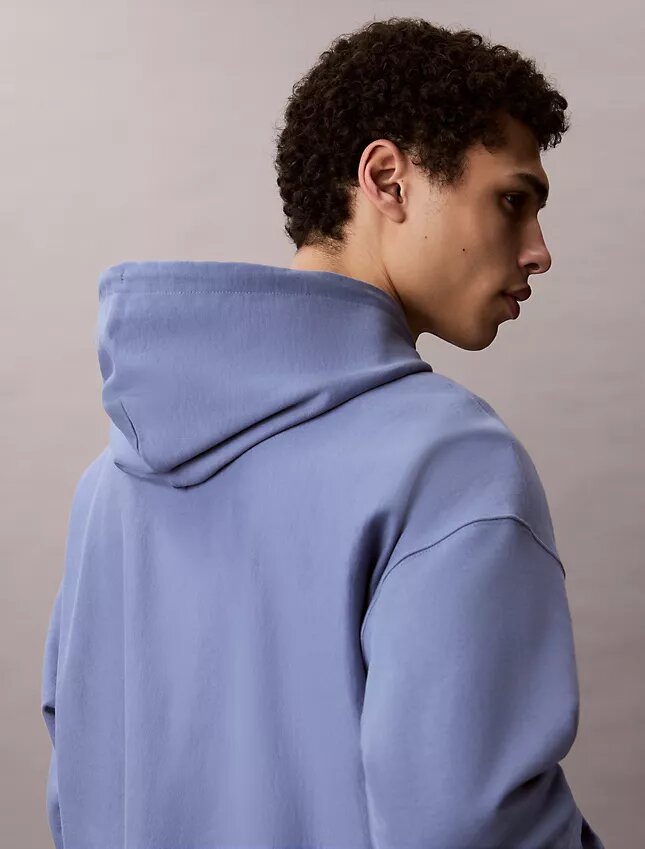 Premium Terry Relaxed Monogram Fleece Hoodie Premium Terry Relaxed Monogram Fleece Hoodie