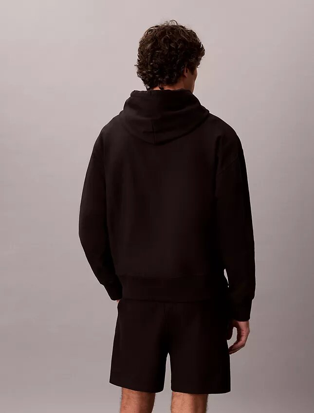 Premium Terry Relaxed Monogram Fleece Hoodie Premium Terry Relaxed Monogram Fleece Hoodie